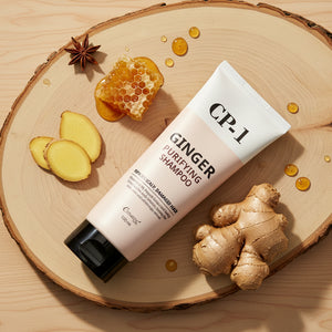 YABUKO Ingvera attīrošs matu šampūns CP-1 Ginger Purifying Shampoo ar ingvera ekstraktu matu un galvas ādas attīrīšanai