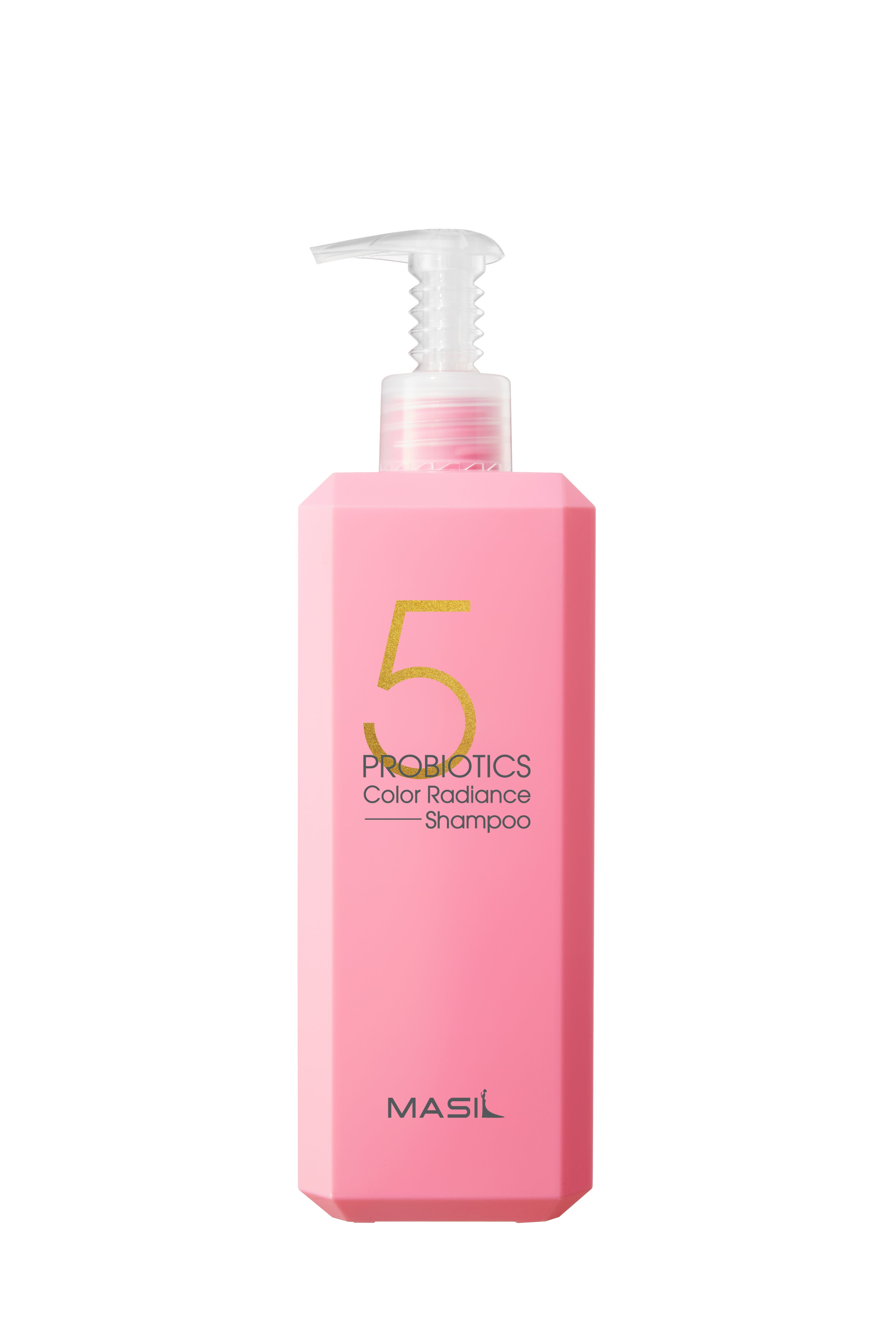 Krāsotu matu šampūns Masil 5 Probiotics Color Radiance, YABUKO, 500ml, ar probiotiķiem matu krāsas spilgtumam