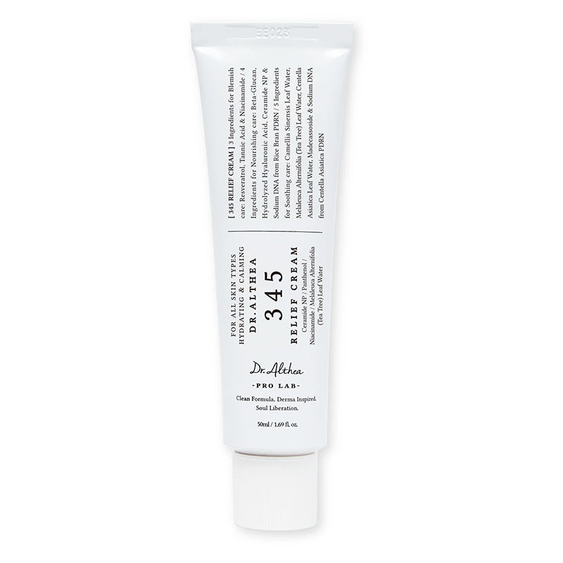YABUKO Dr. Althea Pro Lab 345 Nomierinošs sejas krēms, 50ml, barojošs un mīkstinošs ādas kopšanas līdzeklis