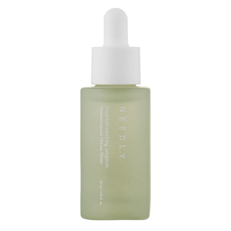 Nomierinoša sejas ampula YABUKO Needly Cicachid, 30 ml, mitrina un nomierina ādas apsārtumu un kairinājumu.