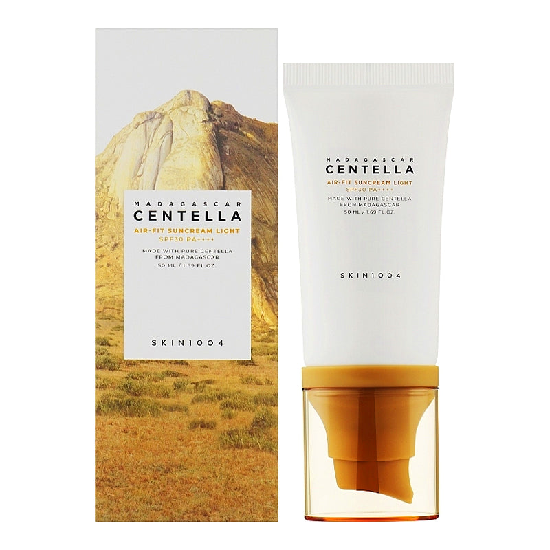 Viegls saules krēms SKIN1004 Madagascar Centella Air-Fit SPF30 50ml, ādai aizsardzība un mitrināšana.