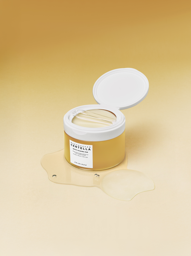 YABUKO SKIN1004 Madagascar Centella Quick Calming Pad, 70 mitruma kokvilnas diski ar nomierinošu sastāvu.