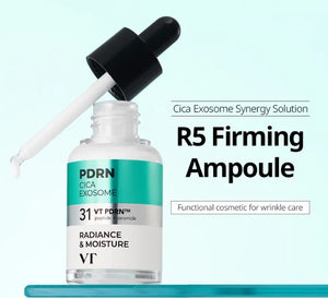 YABUKO PDRN R5 Firming Ampoule, 30ml, ādas elastībai un stingrumam, stikla pudelē ar ampulas dizainu