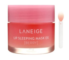 Lūpu nakts maska YABUKO LANEIGE Berry, 20g, iepakojuma attēls ar zīmola nosaukumu un produkta iepakojumu.