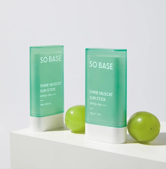 YABUKO Saules aizsargkrēms SO BASE Shine Muscat SPF50+ uz sejas un ādas, viegla tekstūra un aizsardzība pret sauli