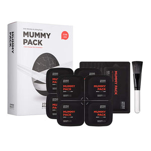 YABUKO SKIN1004 MUMMY PACK sejas maska, 8 gabali pa 2g, mitrinoša un atsvaidzinoša sejas maska ar dabīgām sastāvdaļām