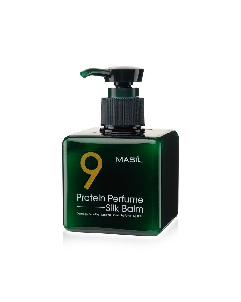 YABUKO Proteīna Parfimētais Matu Balzams Masil 9 Protein Silk Balm 180ml ar zīdainu tekstūru, matu kopšanas produkts ar proteīniem