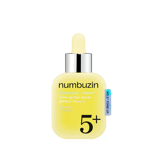 Numbuzin No.5 Saules serums ar glutationu un vitamīniem, 30ml, YABUKO. Barjera un ādas tonusa uzlabojošs saules serums.