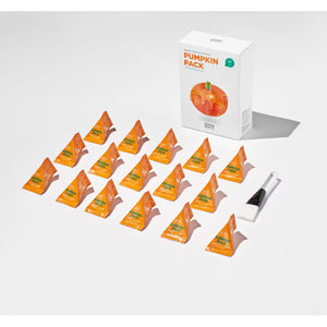 YABUKO SKIN1004 Pumpkin Pack ādas atjaunojoša maska ar ķirbļu ekstraktu, 16 gab. 4g iepakojumā, piemērota ādai atjaunošanai.